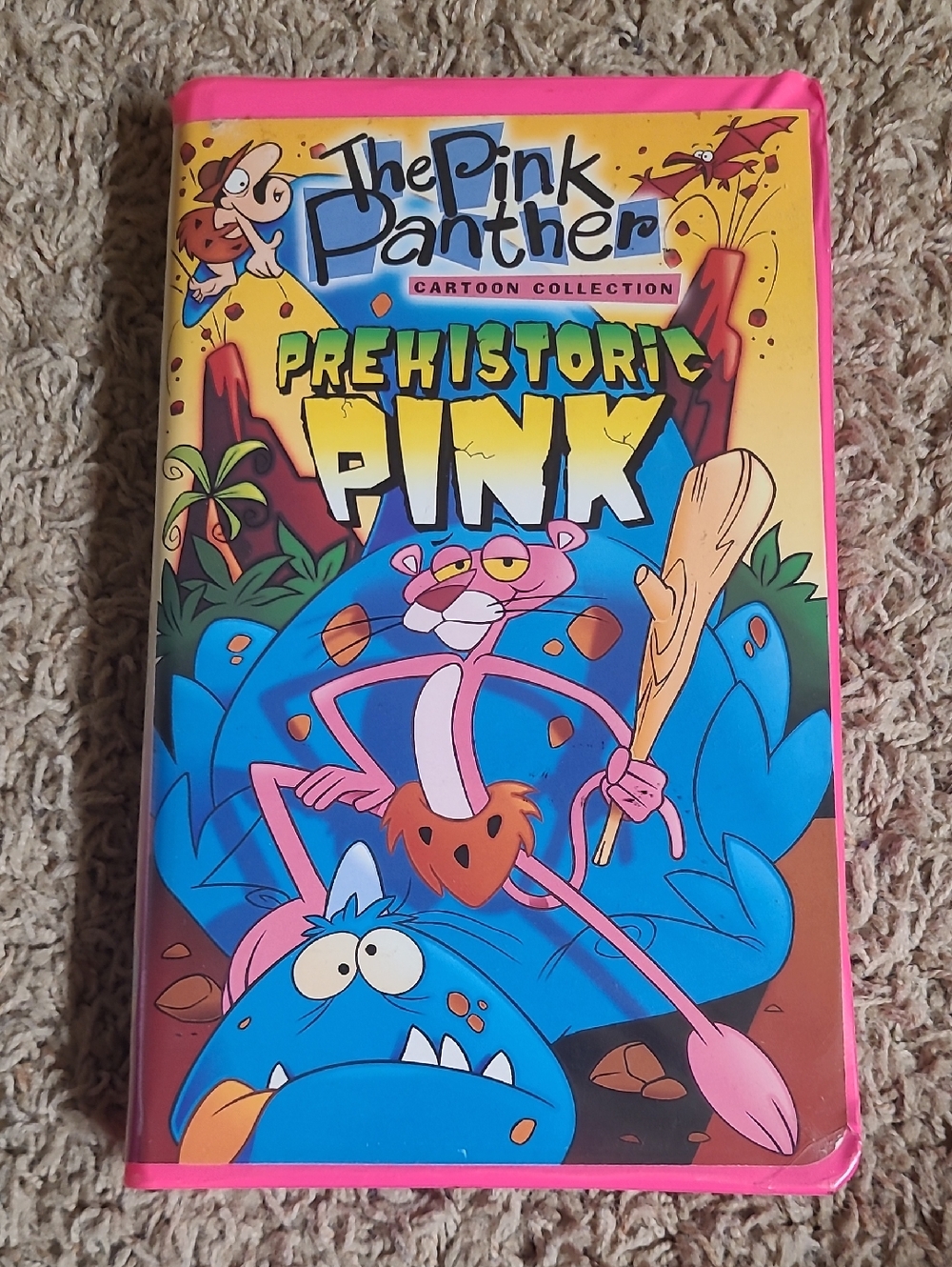 The Pink Panther Cartoon Collection Prehistoric Pink VHS 1997